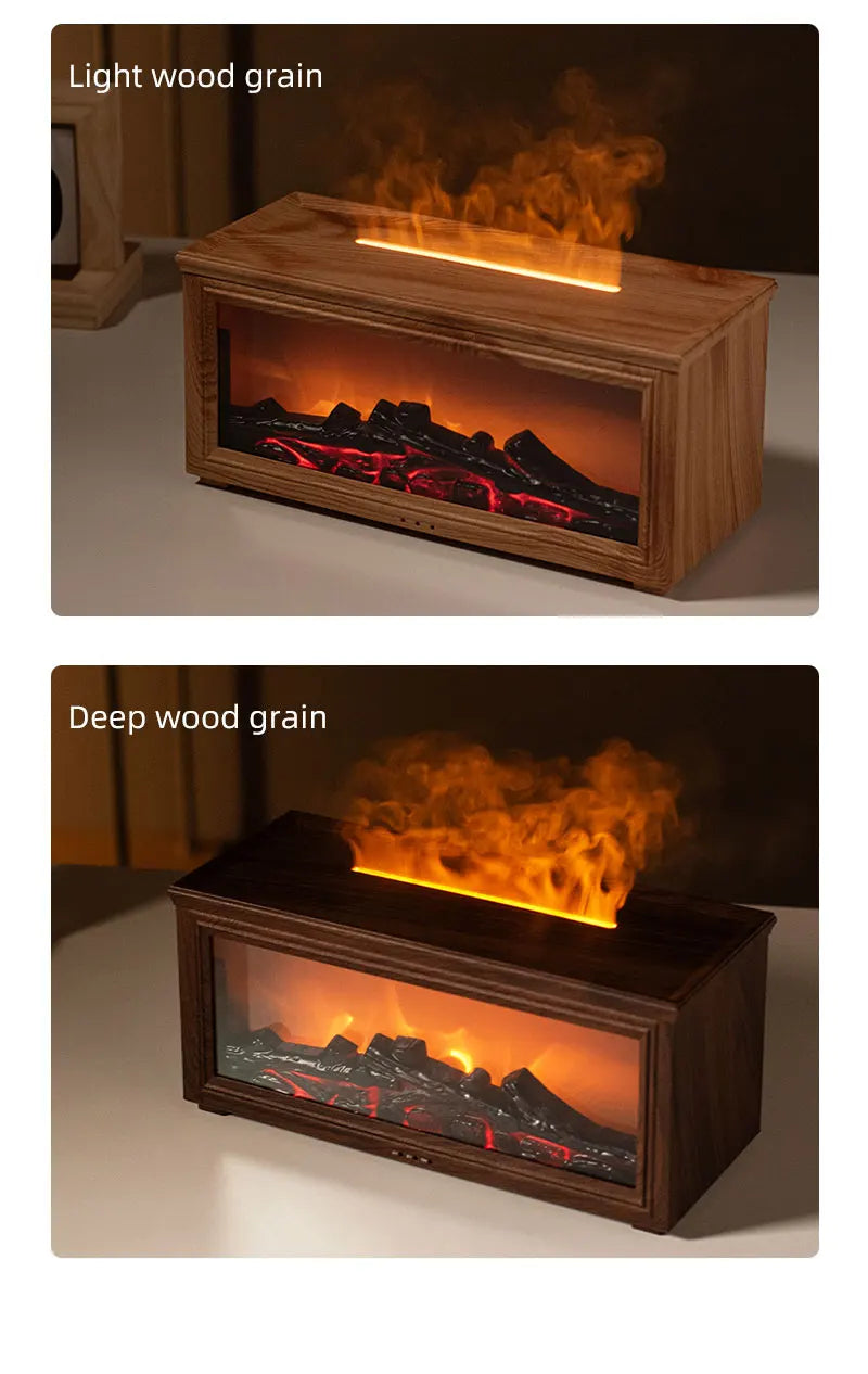 Ultra-Quiet Flame Air Humidifier & Aroma Diffuser
