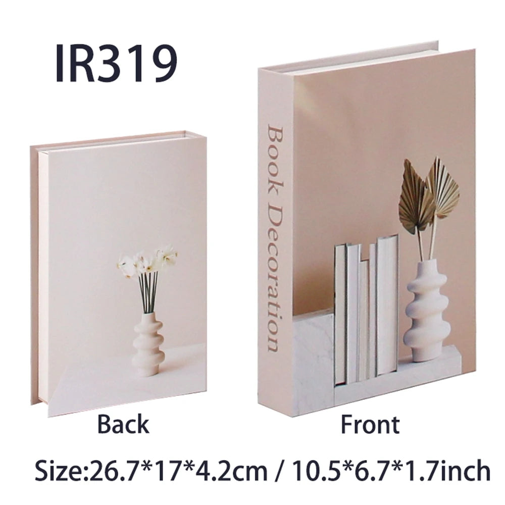 Book decoration with vase and books design on a white background