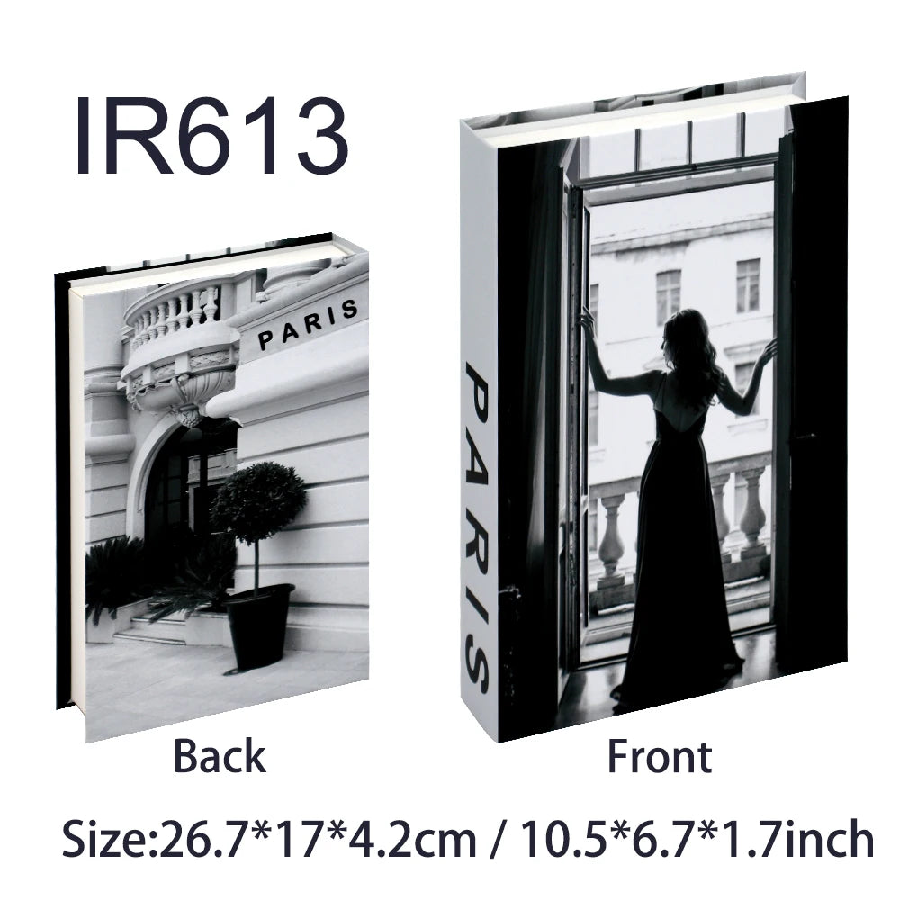 Book with 'PARIS' text on a white background, showing front and back views.