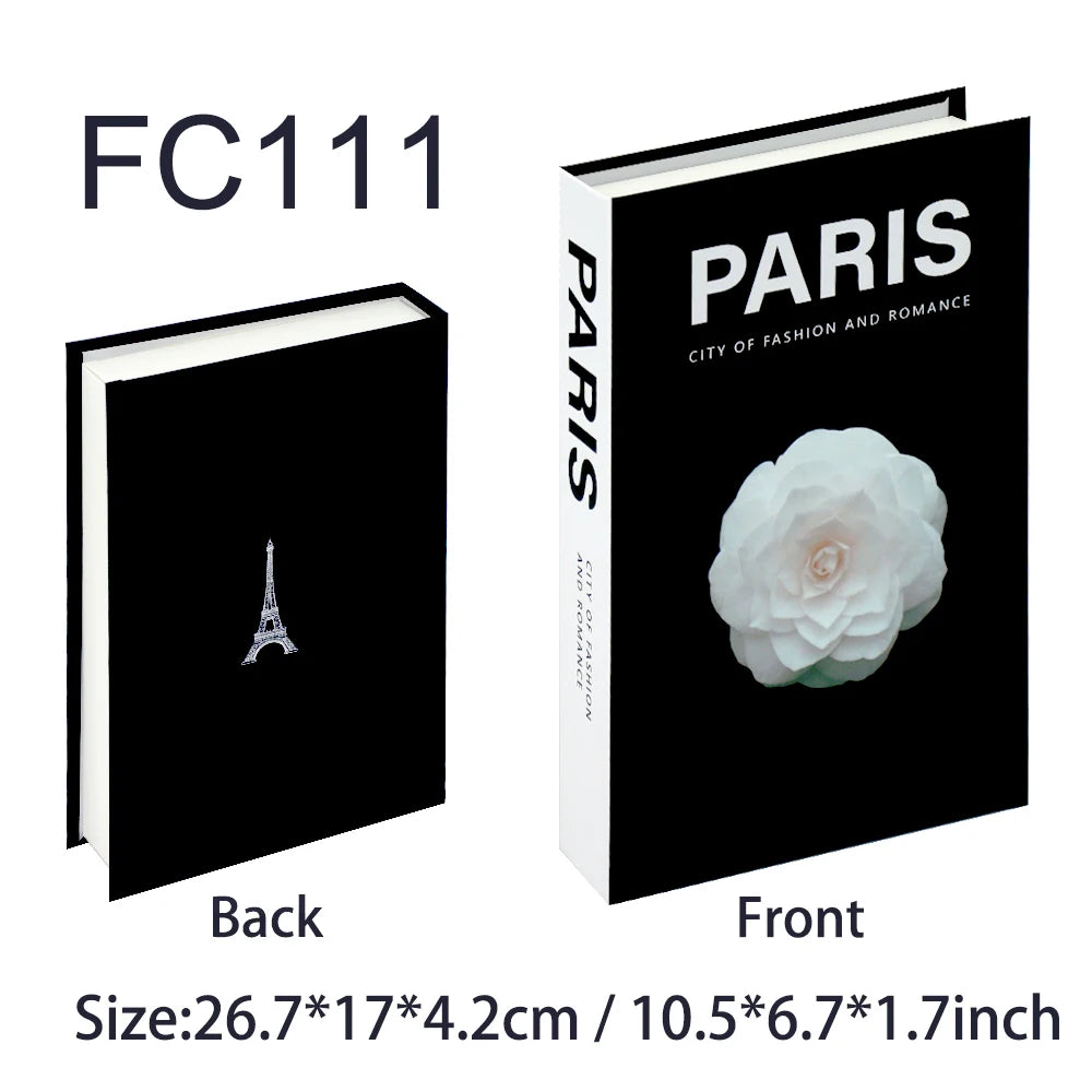 Book with 'PARIS' and Eiffel Tower design on black and white cover