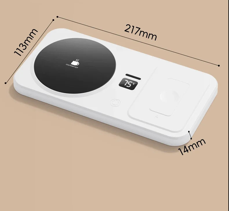 2-in-1 Smart Coffee Mug Warmer & Wireless Charger | Station