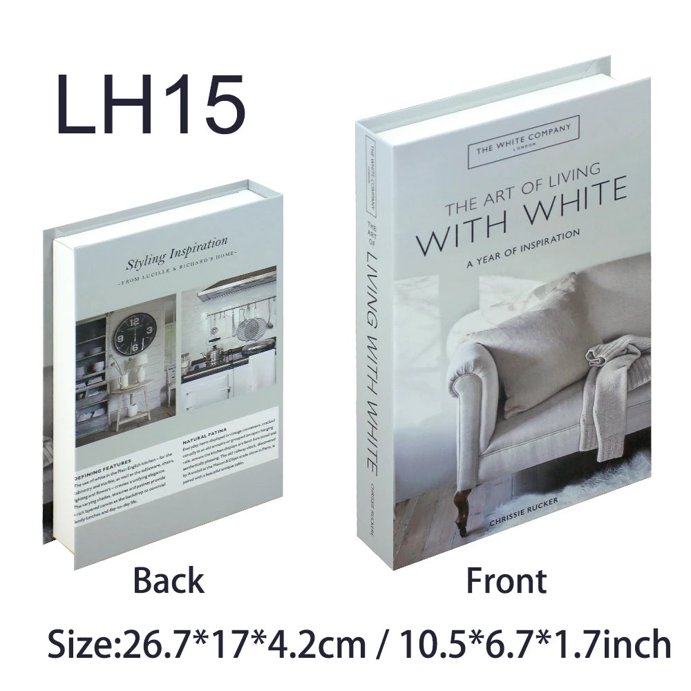 Book titled 'The Art of Living with White' by The White Company, showing front and back views.
